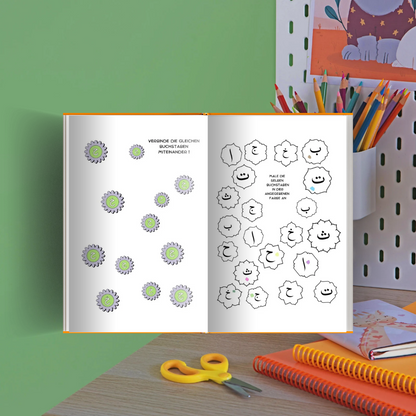 Mein arabisches Arbeitsheft Teil 3/4 - die Quran Buchstaben Schritt für Schritt vertiefen für Kinder zwischen 5-6 Jahren