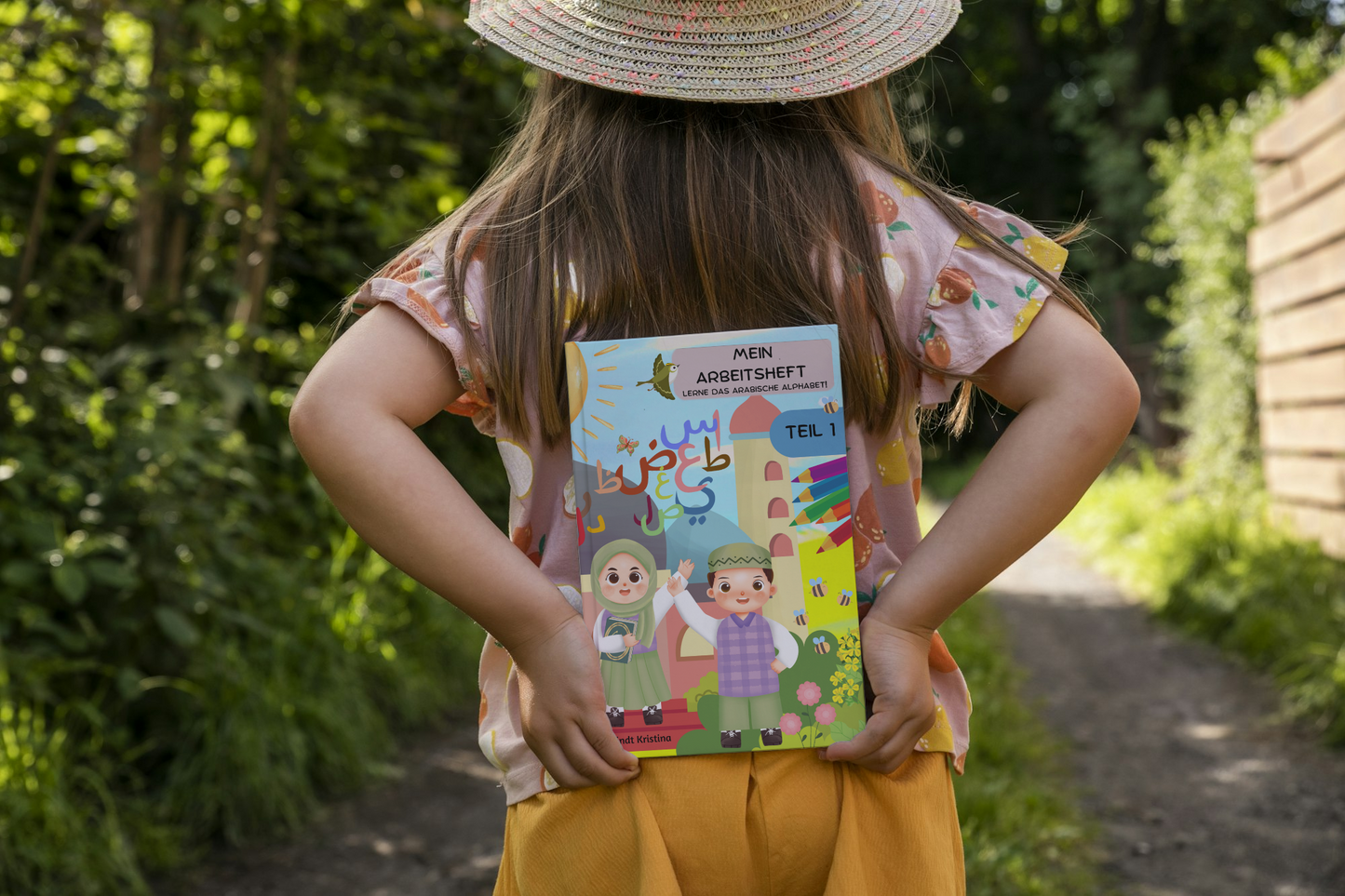 Mein arabisches Arbeitsheft Teil 1/2 - die ersten Quran Buchstaben Schritt für Schritt erlernen für Kinder zwischen 3-4 Jahren